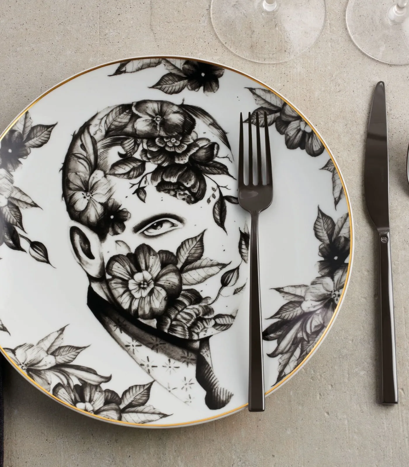 Hot Koffielepels Rock Zwart 6 Stuks Bestek