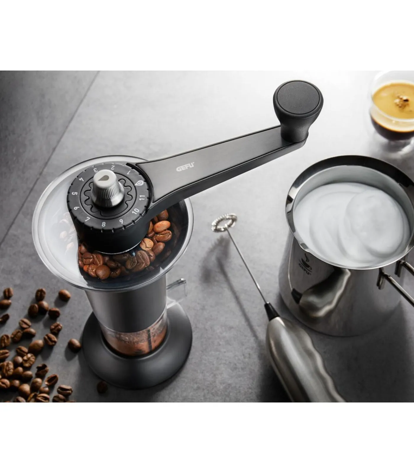 New Koffiemolen LORENZO, zwart Koffie & Thee Maken