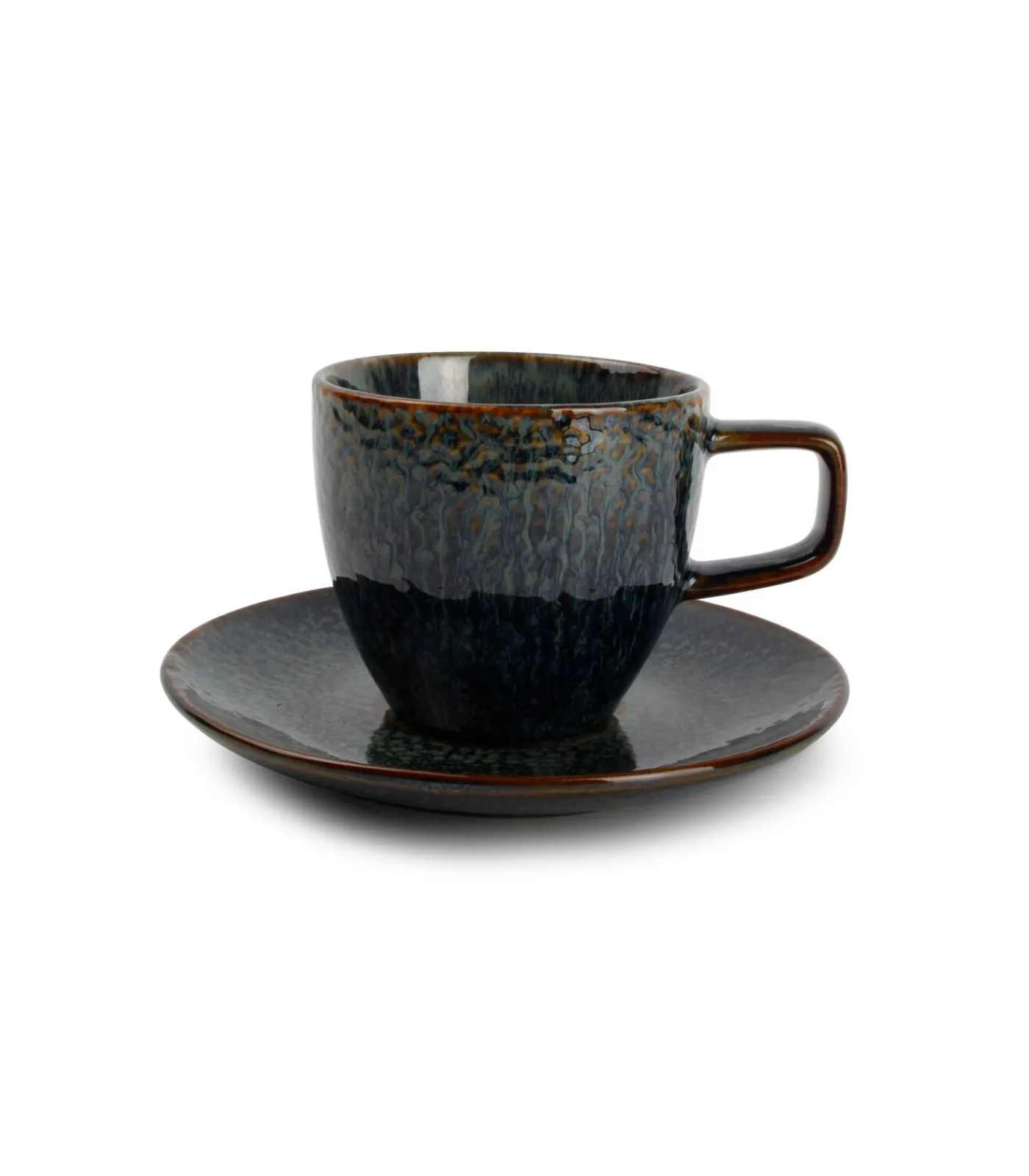 Outlet Kop 20cl en schotel 14,5cm saffier Mielo - (x4) Tafelgerei