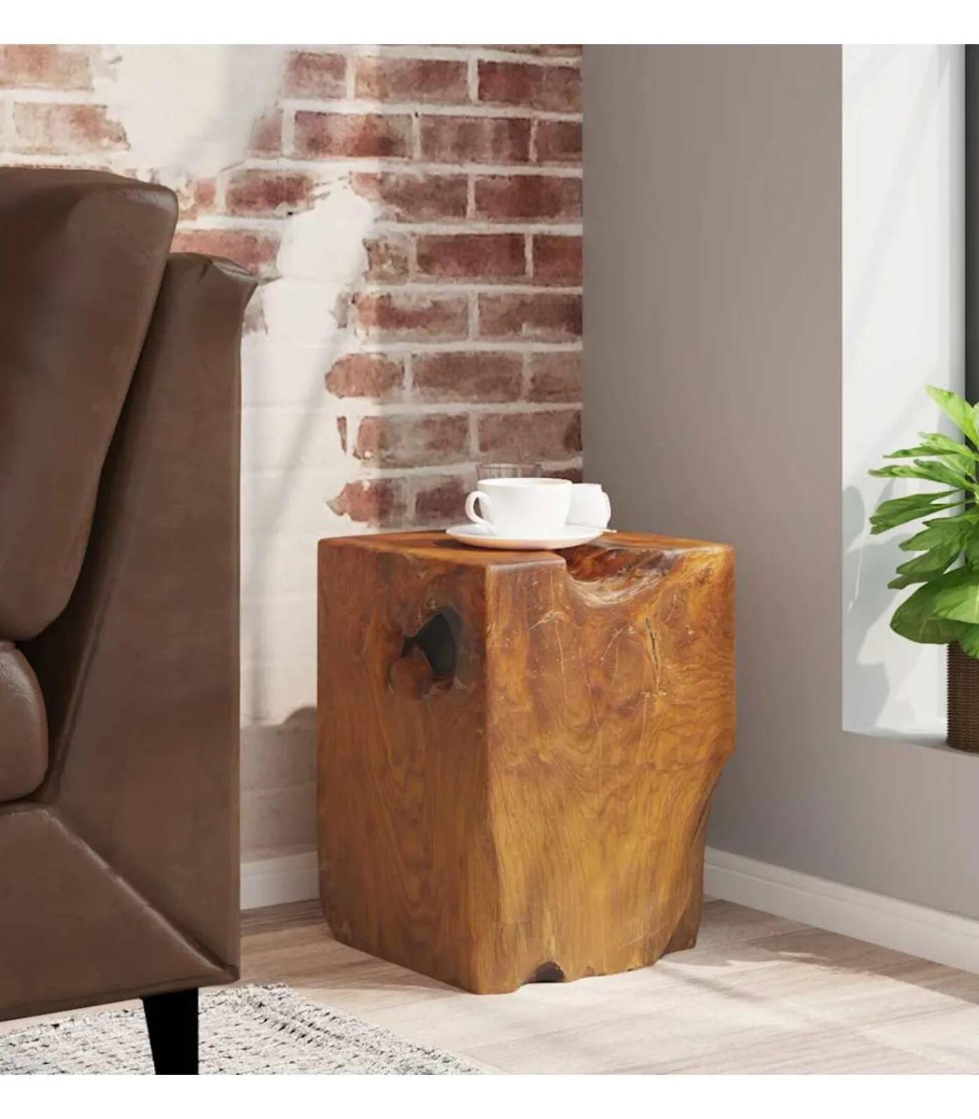 Outlet Kruk massief teakhout Stoelen