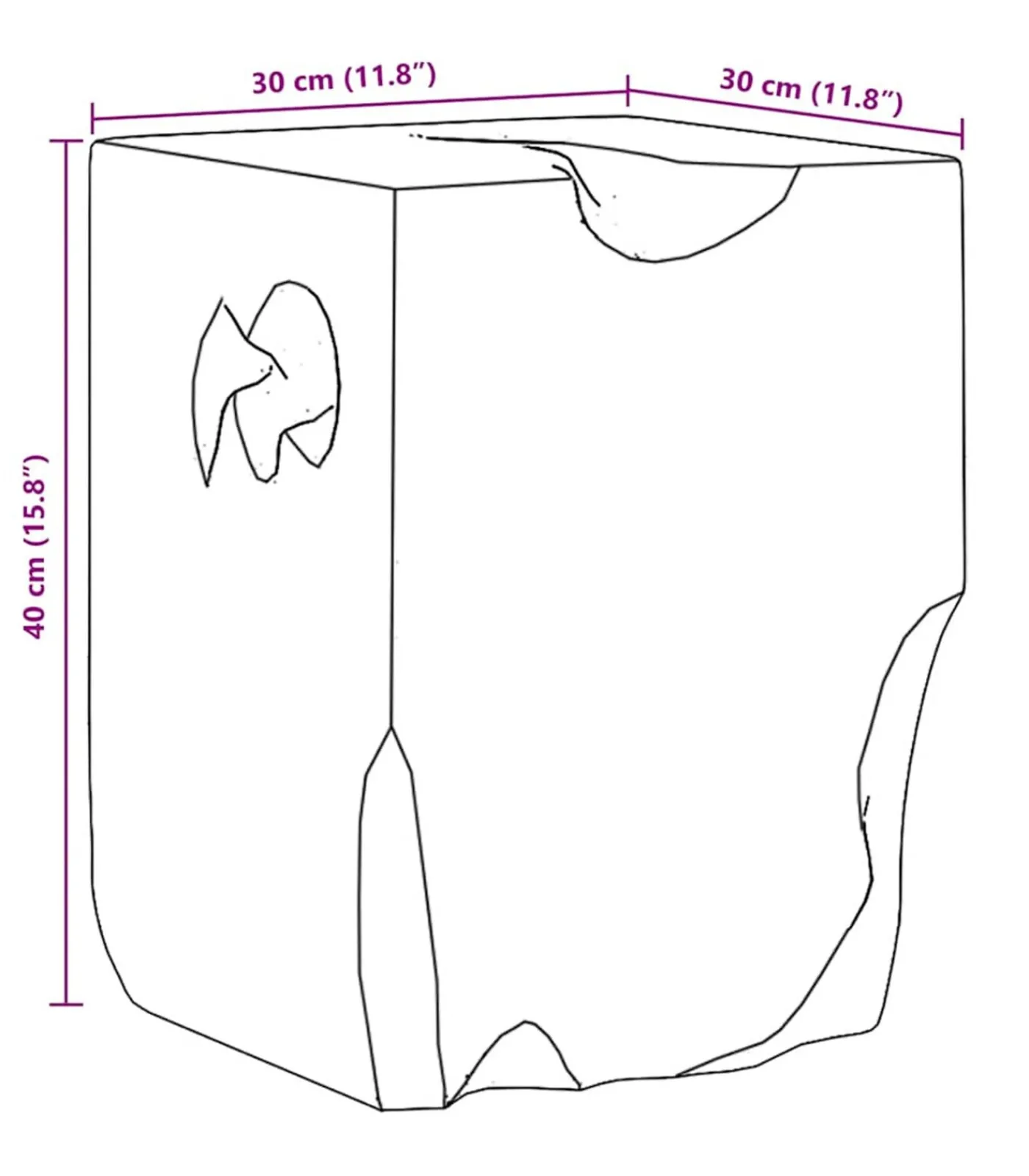 Outlet Kruk massief teakhout Stoelen