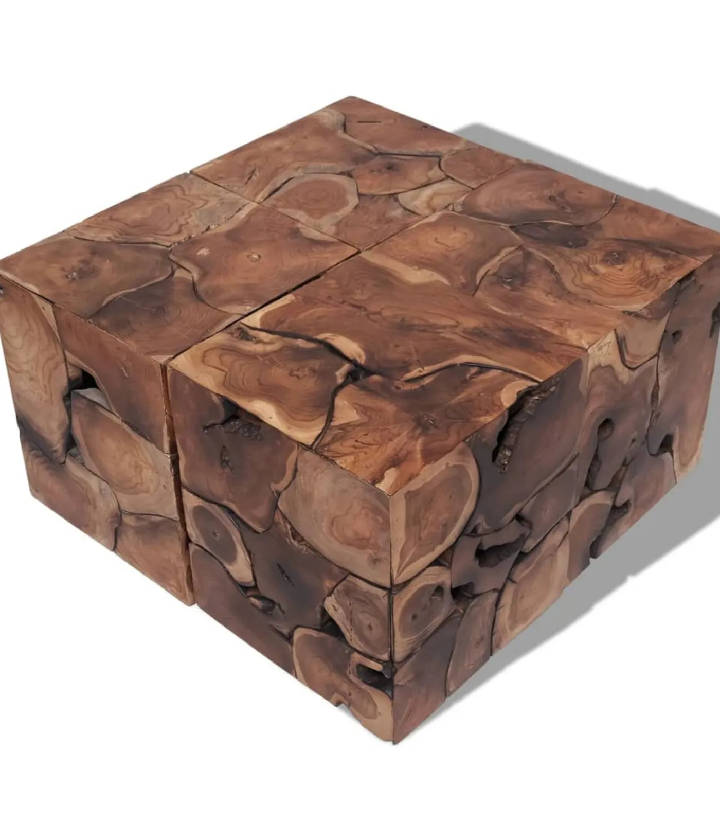 Discount Krukken/Salontafel massief teakhout Stoelen