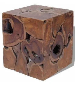 Discount Krukken/Salontafel massief teakhout Stoelen