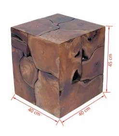 Discount Krukken/Salontafel massief teakhout Stoelen