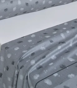 Sale KYOTO Graphite -Laken Jacquard katoen Lakens