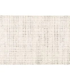 Discount Laagpolig vloerkleed met ecru vierkant patroon 120 x 170 cm Tapijten