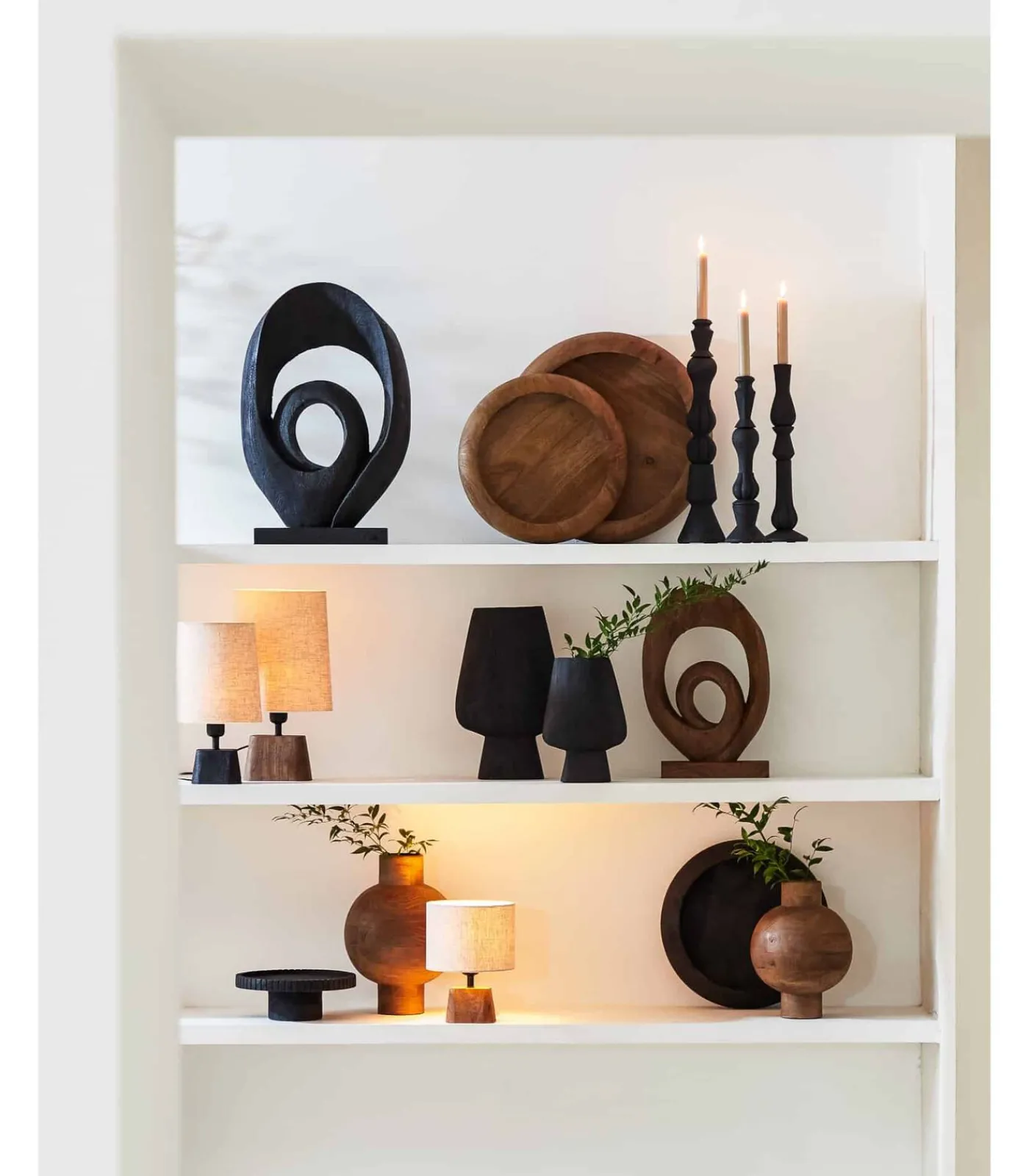 Lampenkap Livigno - Bruin - 21x17.5x23cm Lampenkappen