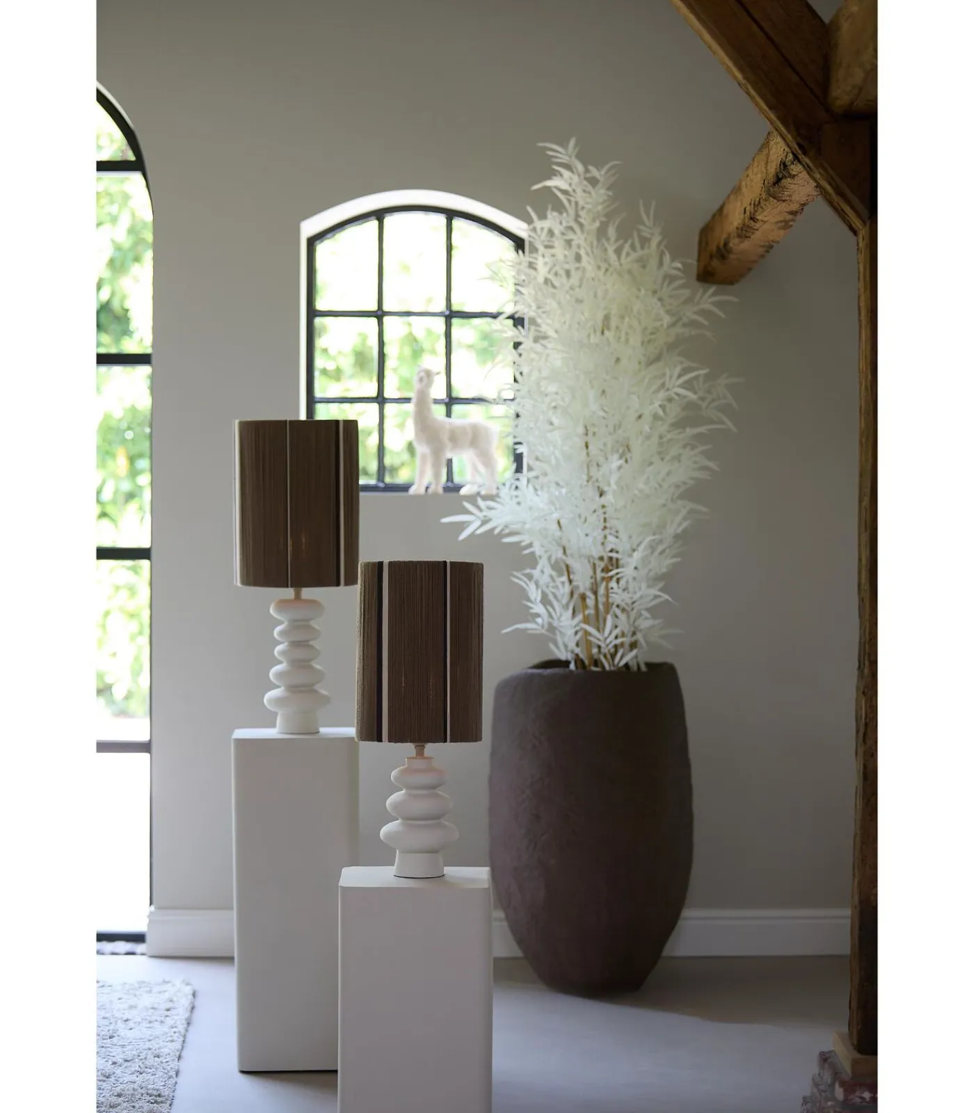 Lampenkap Medan - Donkerbruin - Ø25cm Lampenkappen