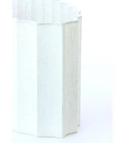 Clearance Lampenkap ovaal Disli - Wit - 58x24x27cm Lampenkappen