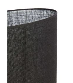 Best Lampenkap ovaal Sendai - Zwart - 38x17.5x28cm Lampenkappen