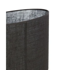 Lampenkap ovaal Sendai - Zwart - 30x15x25cm Lampenkappen