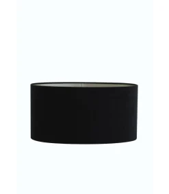 Hot Lampenkap Ovaal Velours - Zwart - 45x21x22cm Lampenkappen