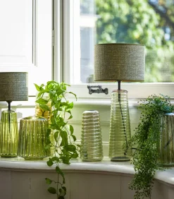 Online Lampenkap Tweed - Groen - 25x25x18cm Lampenkappen