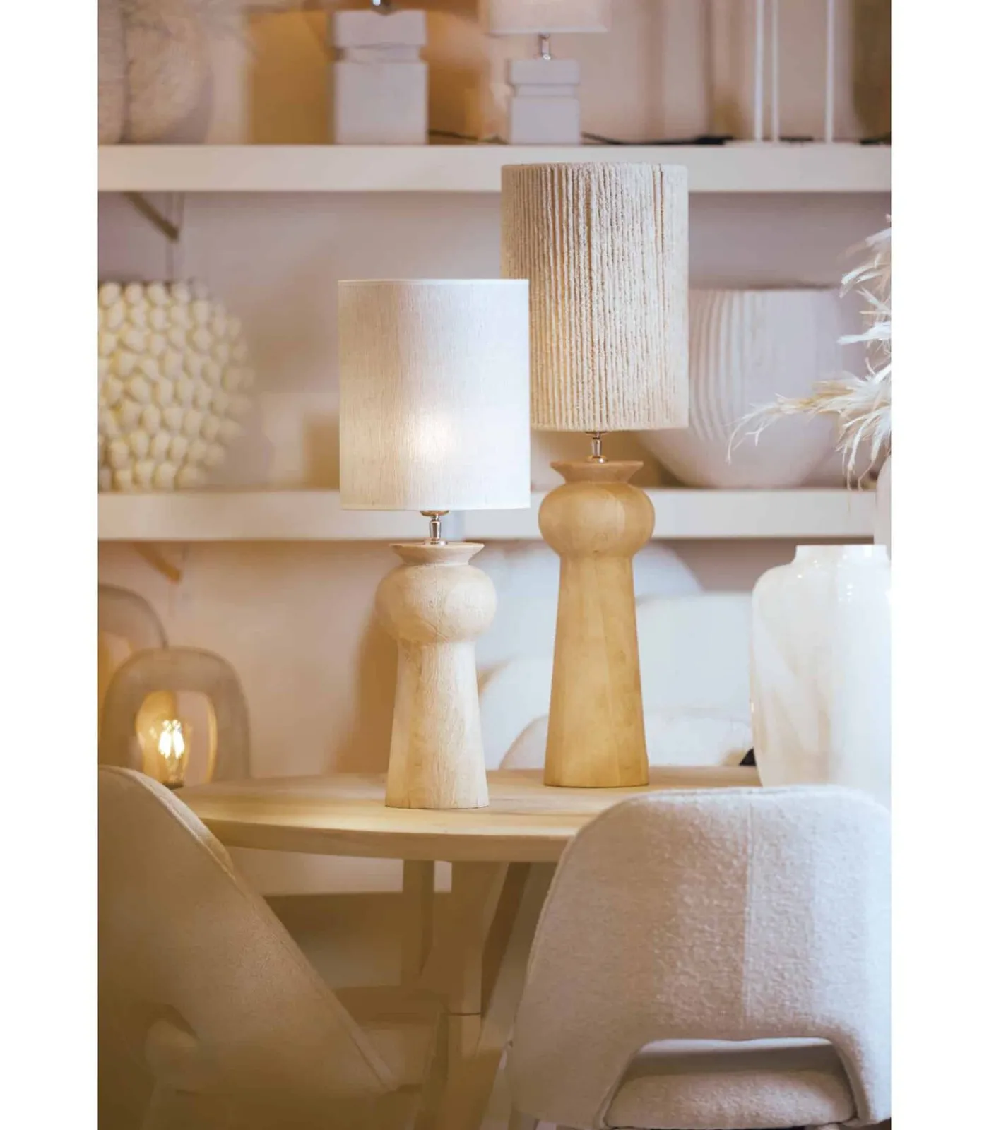 Lampvoet Baglio - Bruin - Ø19cm Tafellampen