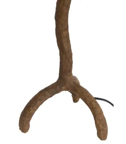 Online Lampvoet Guja - Donkerbruin - 20x20x57cm Muurverlichting