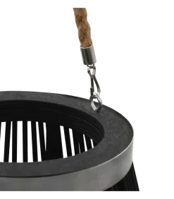 New Lantaarnhouder hangend 95 cm bamboe zwart Kaarsen & Kaarshouders