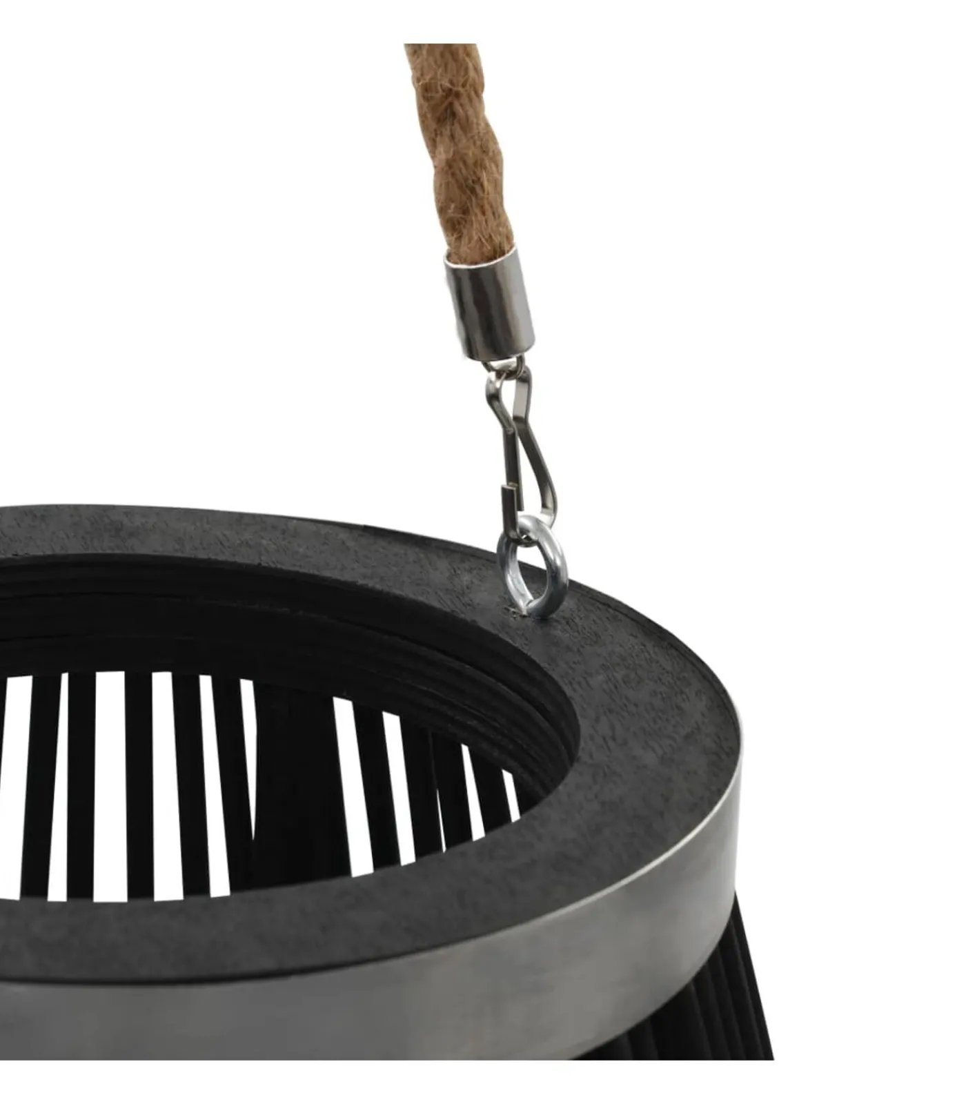 New Lantaarnhouder hangend 60 cm bamboe zwart Kaarsen & Kaarshouders