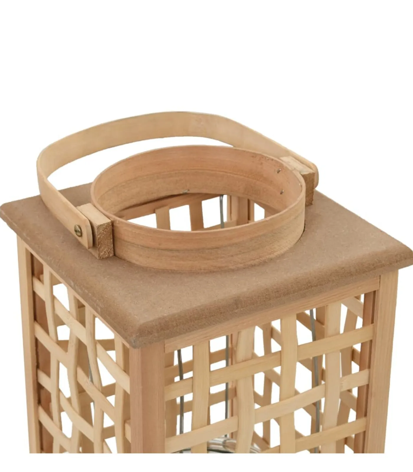 Outlet Lantaarnhouder hangend bamboe natuurlijk Kaarsen & Kaarshouders