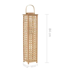 Outlet Lantaarnhouder hangend bamboe natuurlijk Kaarsen & Kaarshouders