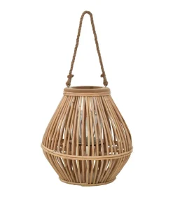 New Lantaarnhouder hangend wicker naturel Kaarsen & Kaarshouders