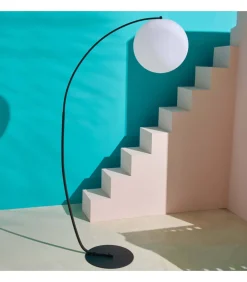 Clearance Lantaarnpaal boog zwart polyethyleen Vloerlampen