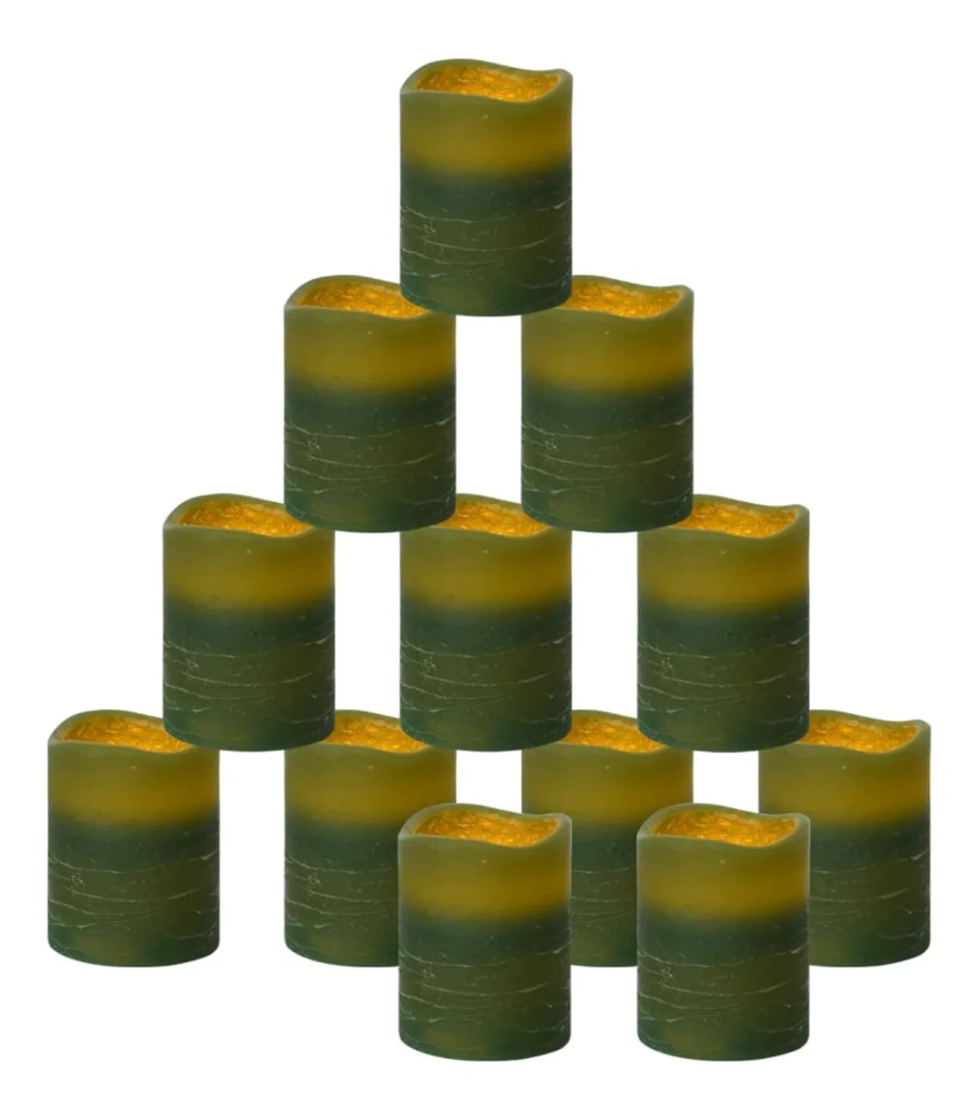 LED-kaarsen vlamloos met afstandsbediening 24 st warmwit Kaarsen & Kaarshouders