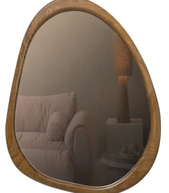 Hot Leif Spiegel - Hout - Naturel - 48x44x2 Spiegels