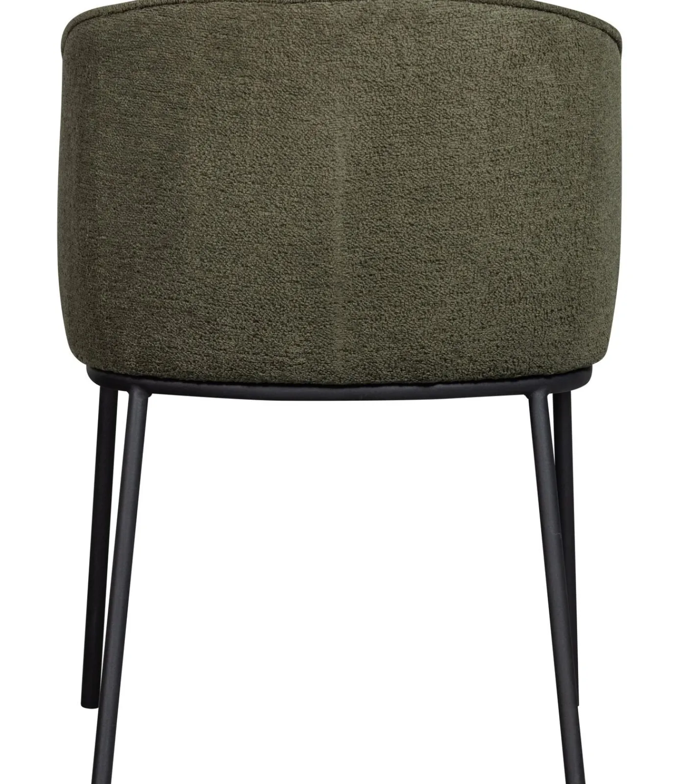 Hot Leon Eetkamerstoelen - Bouclé - Bosgroen - Set van 6 Stoelen