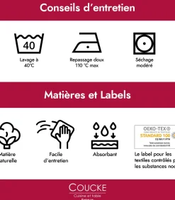 Hot Les Alpes et les Pyrénées - Set van 2 katoenen theedoeken met print Keuken- & Tafellinnen