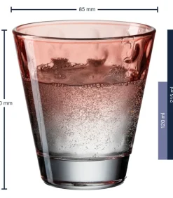 New Longdrinkglazen optic - Pastel - 300 ml - 6 stuks Glazen & Karaffen