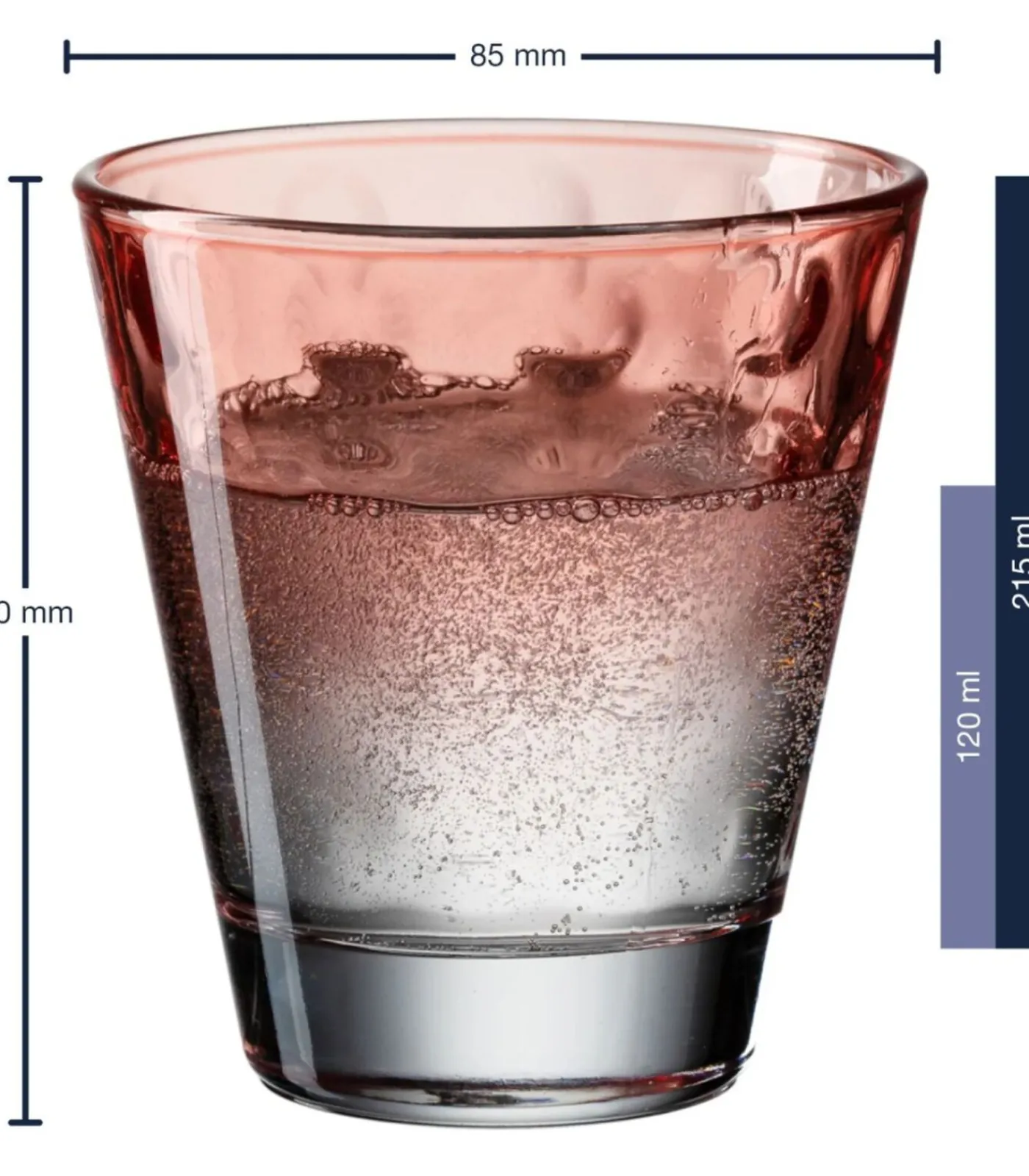 New Longdrinkglazen optic - Pastel - 300 ml - 6 stuks Glazen & Karaffen