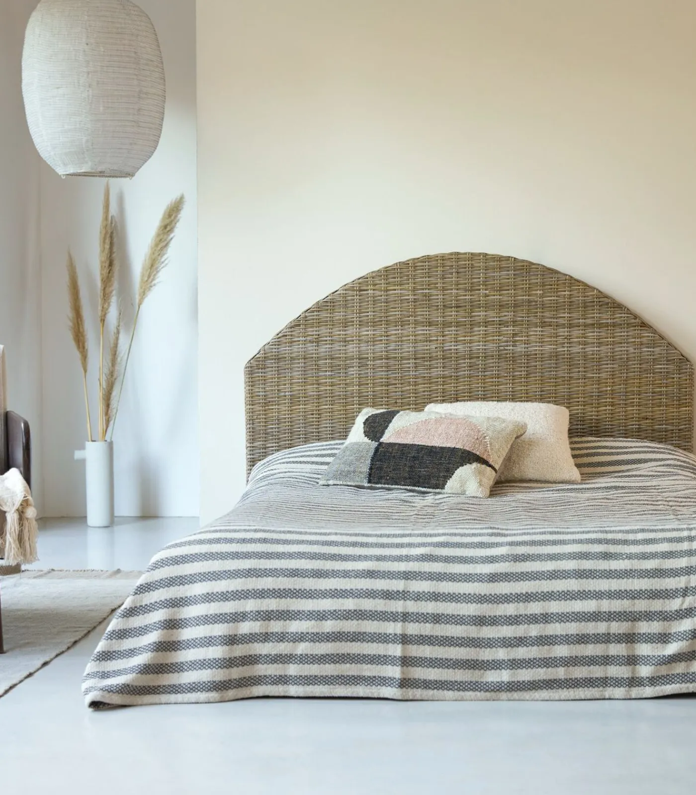 Clearance Louison - Hoofdbord van kubu 160 cm Bedden