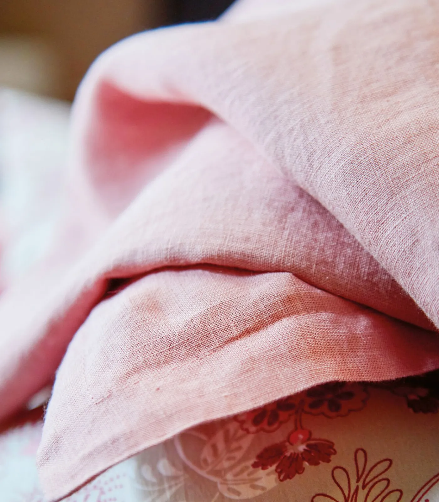 New LOUXOR Bois de rose - Laken linnen Stonewashed Lakens