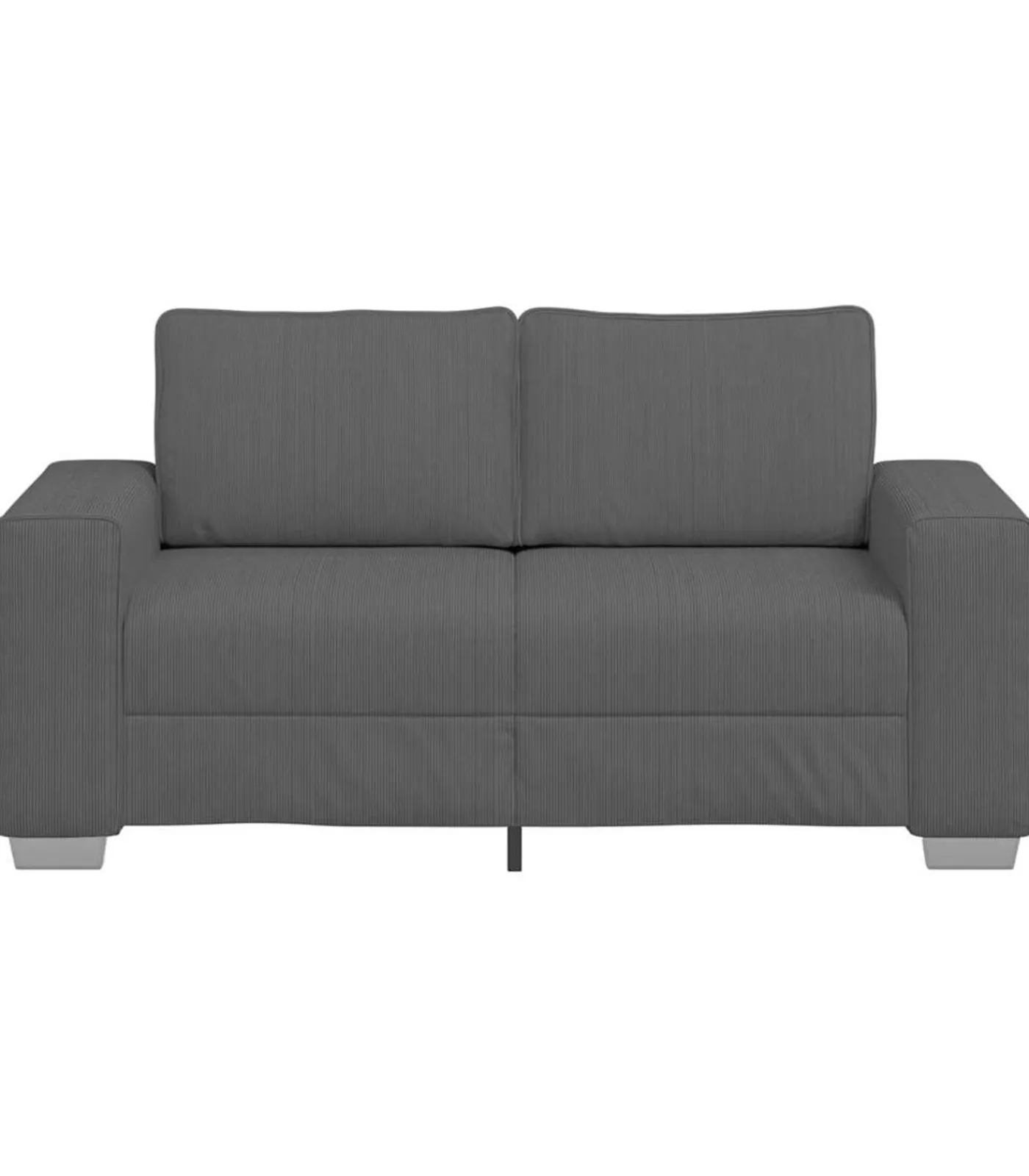 Clearance Loveseat bank 120 cm corduroy stof donkergrijs Zetels