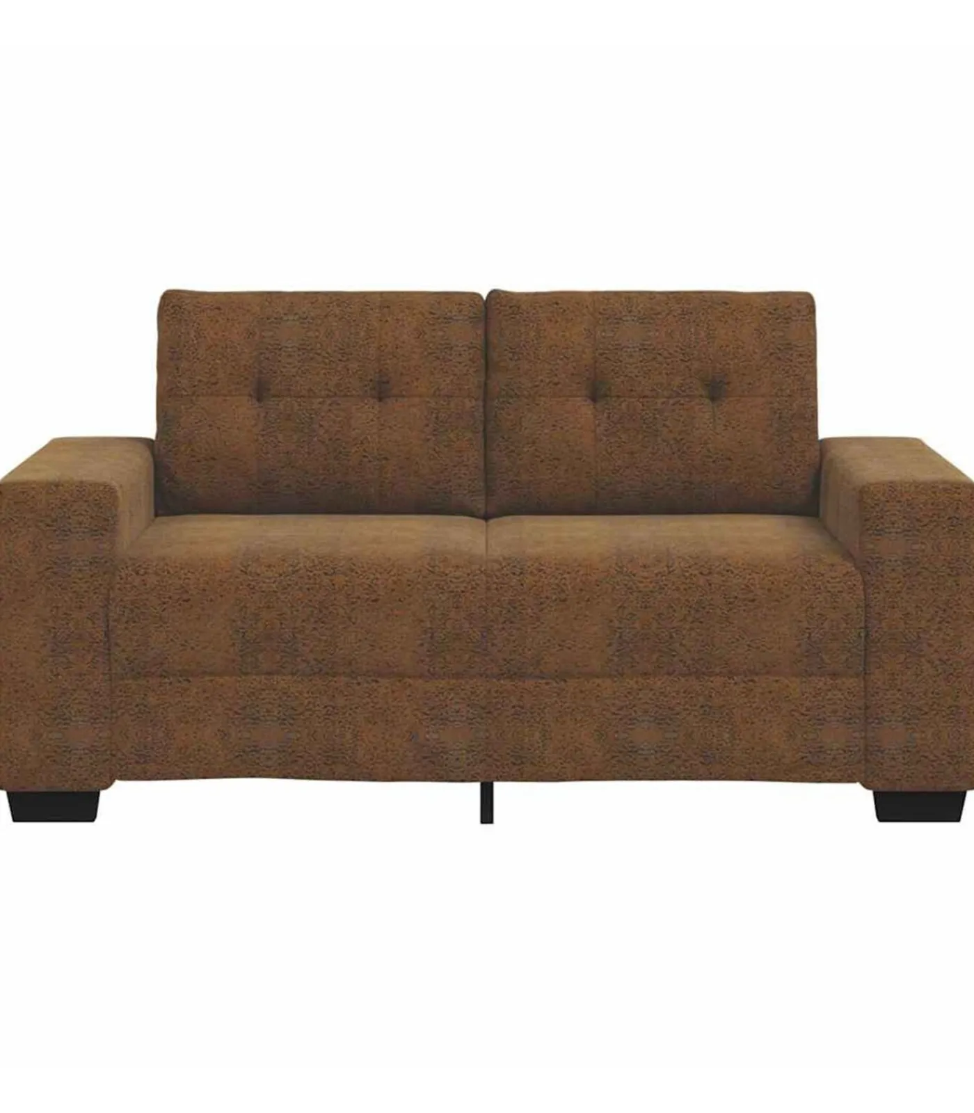 New Loveseat met kussen Bruin Kunstleer Zetels
