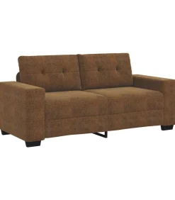 Outlet Loveseat met kussen Bruin Kunstleer Zetels
