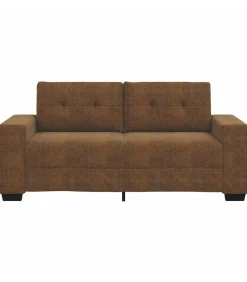 Outlet Loveseat met kussen Bruin Kunstleer Zetels