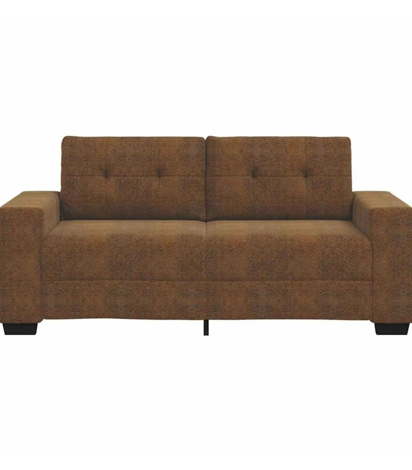 Outlet Loveseat met kussen Bruin Kunstleer Zetels
