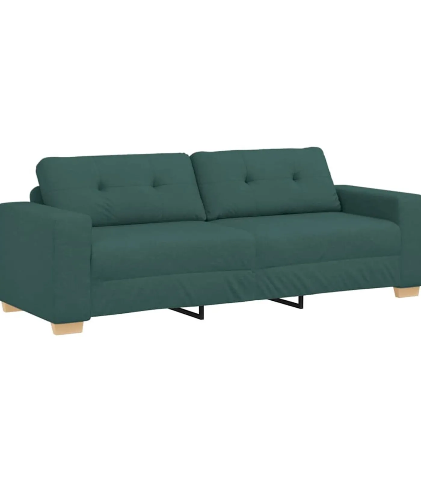 Clearance Loveseat met kussen Donkergroen Stof Zetels
