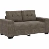 Clearance Loveseat met kussen Donkergrijs Kunstleer Zetels