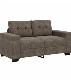 Clearance Loveseat met kussen Donkergrijs Kunstleer Zetels