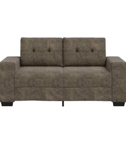 Clearance Loveseat met kussen Donkergrijs Kunstleer Zetels