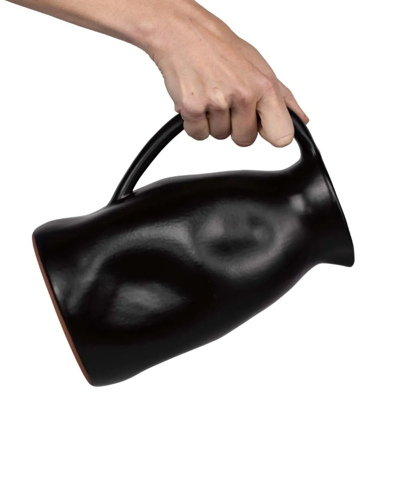 Hot Luxe - Aardewerk - Karaf - Keramiek - Handgemaakt - Anti-drup - Zwart Glazen & Karaffen