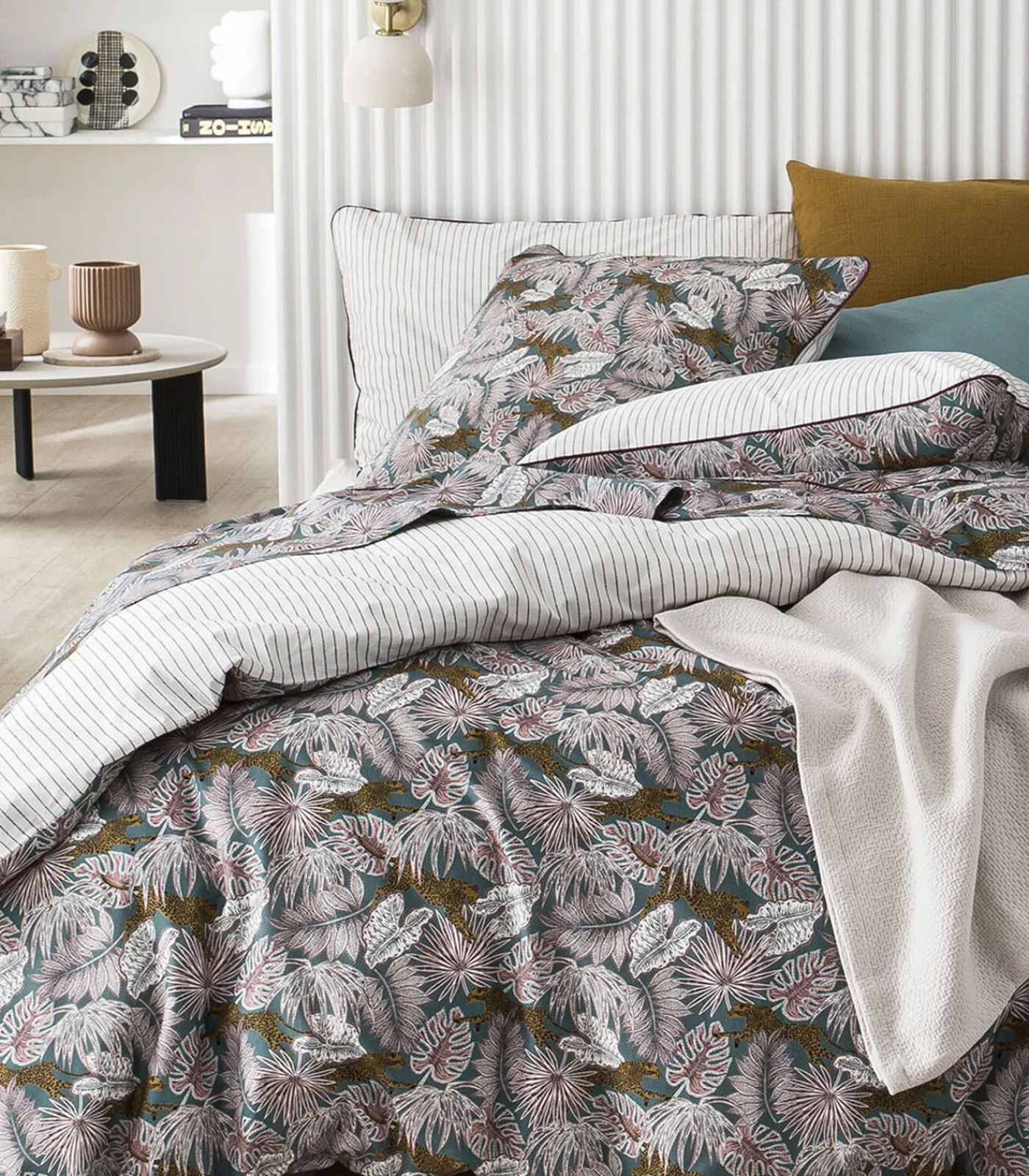 Outlet Luxuria - Laken in katoen perkal met print 270x300 Lakens