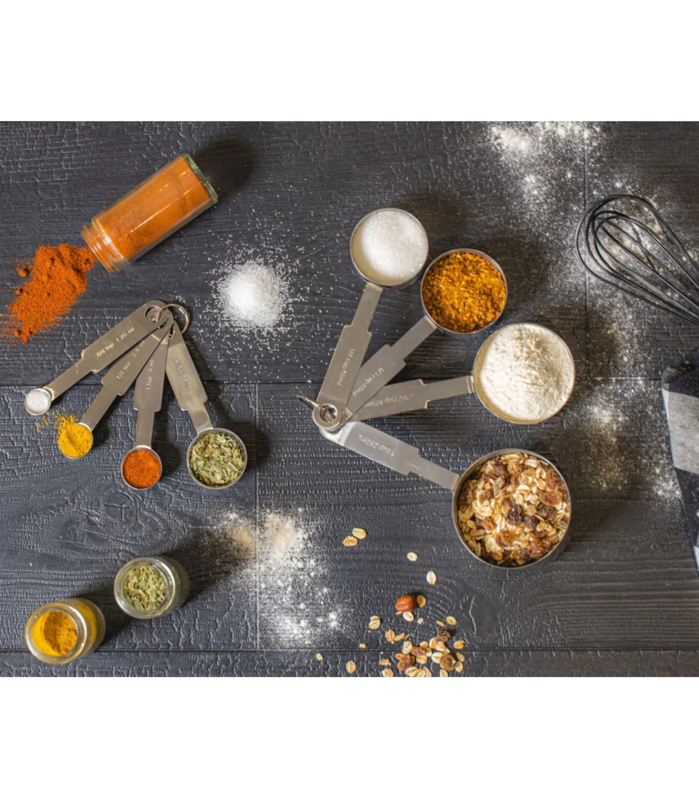 Hot Maatlepels - RVS - 4-delig Bakken