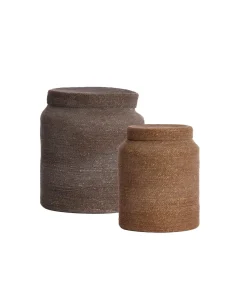 New Mand Betania - Donkerbruin - Ø33cm - Set van 2 Organiseren