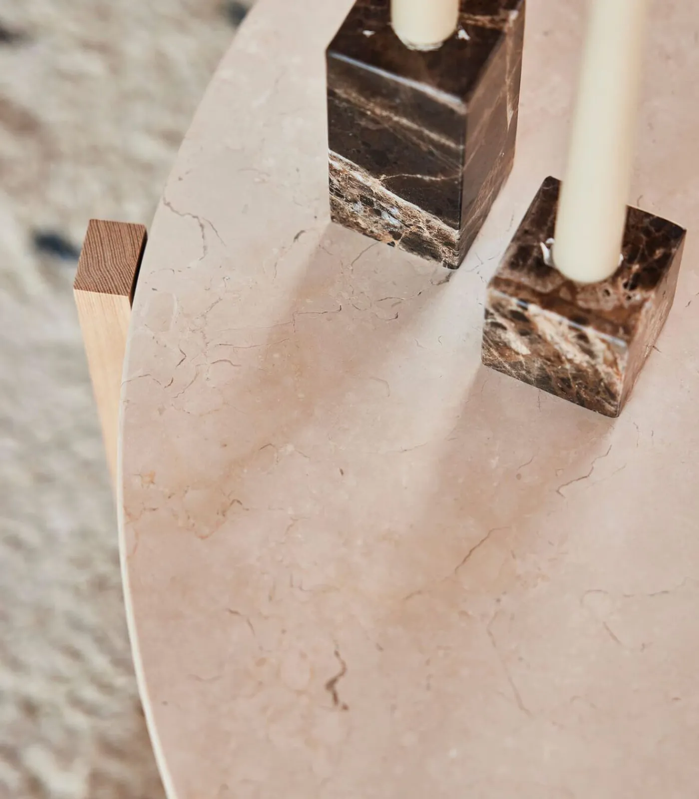 Marmeren kaarsenhouder Kaarsen & Kaarshouders