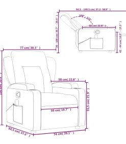 New Massagestoel verstelbaar stof donkergroen Zetels