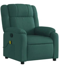 Online Massagestoel verstelbaar stof donkergroen Zetels