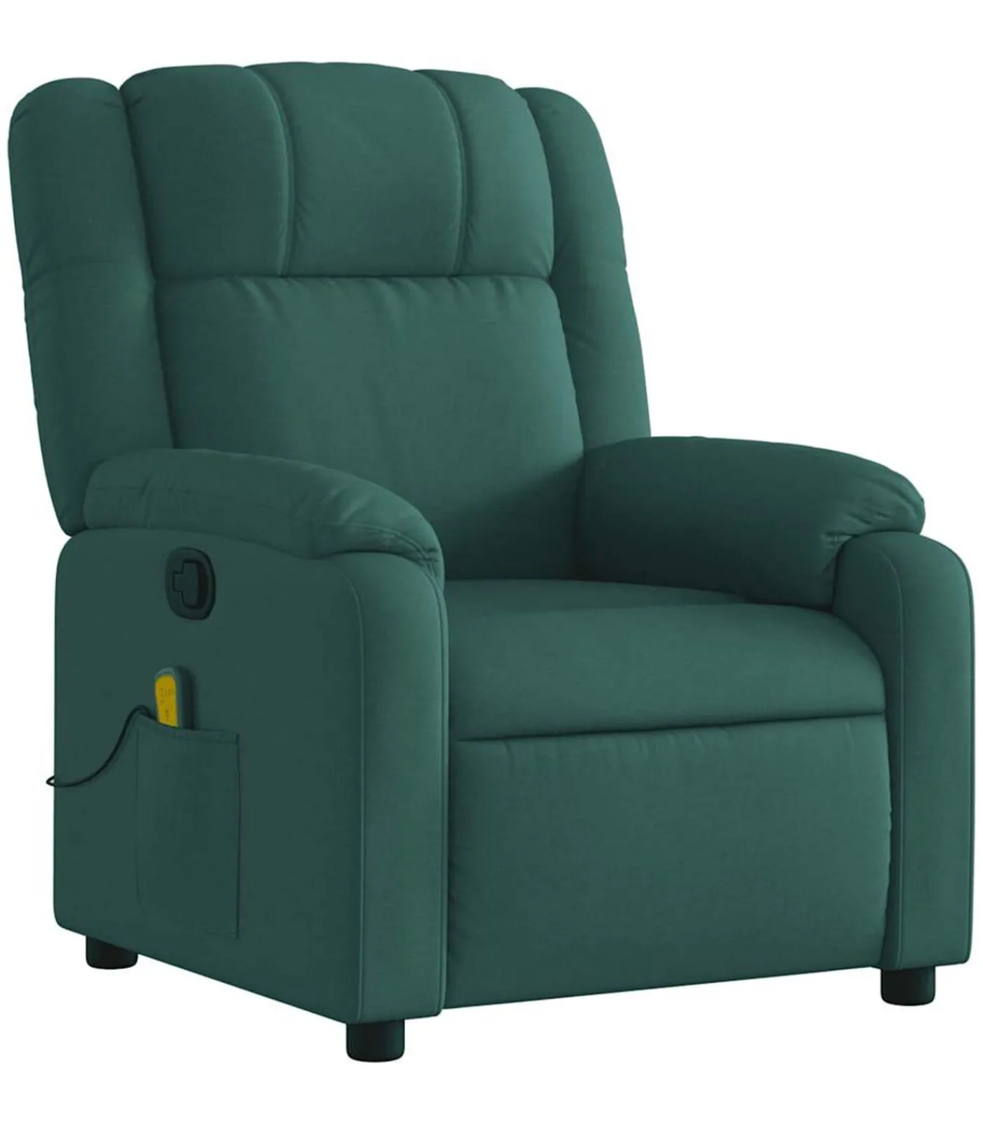 Online Massagestoel verstelbaar stof donkergroen Zetels